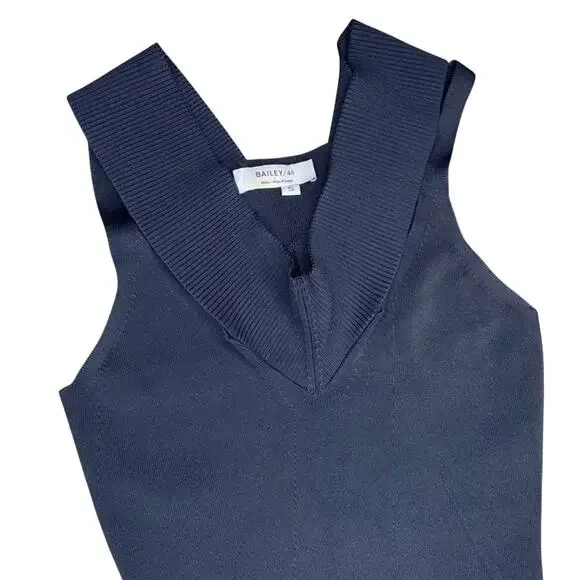 Bailey/44 Black Cutout V-Neck Dress (S) - Picture 3 of 6